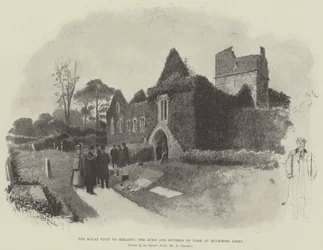 The Royal Visit to Ireland, the Duke and Duchess of York at Muckross Abbey